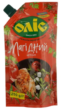 Кетчуп Оліс Лагідний, 250 г